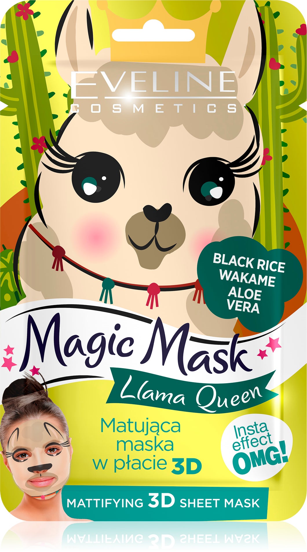 Magic Mask Lama Queen Mattifying 3D Sheet Mask